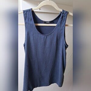 Quince Women's Silk  Deep Blue Tank Top Size XS
